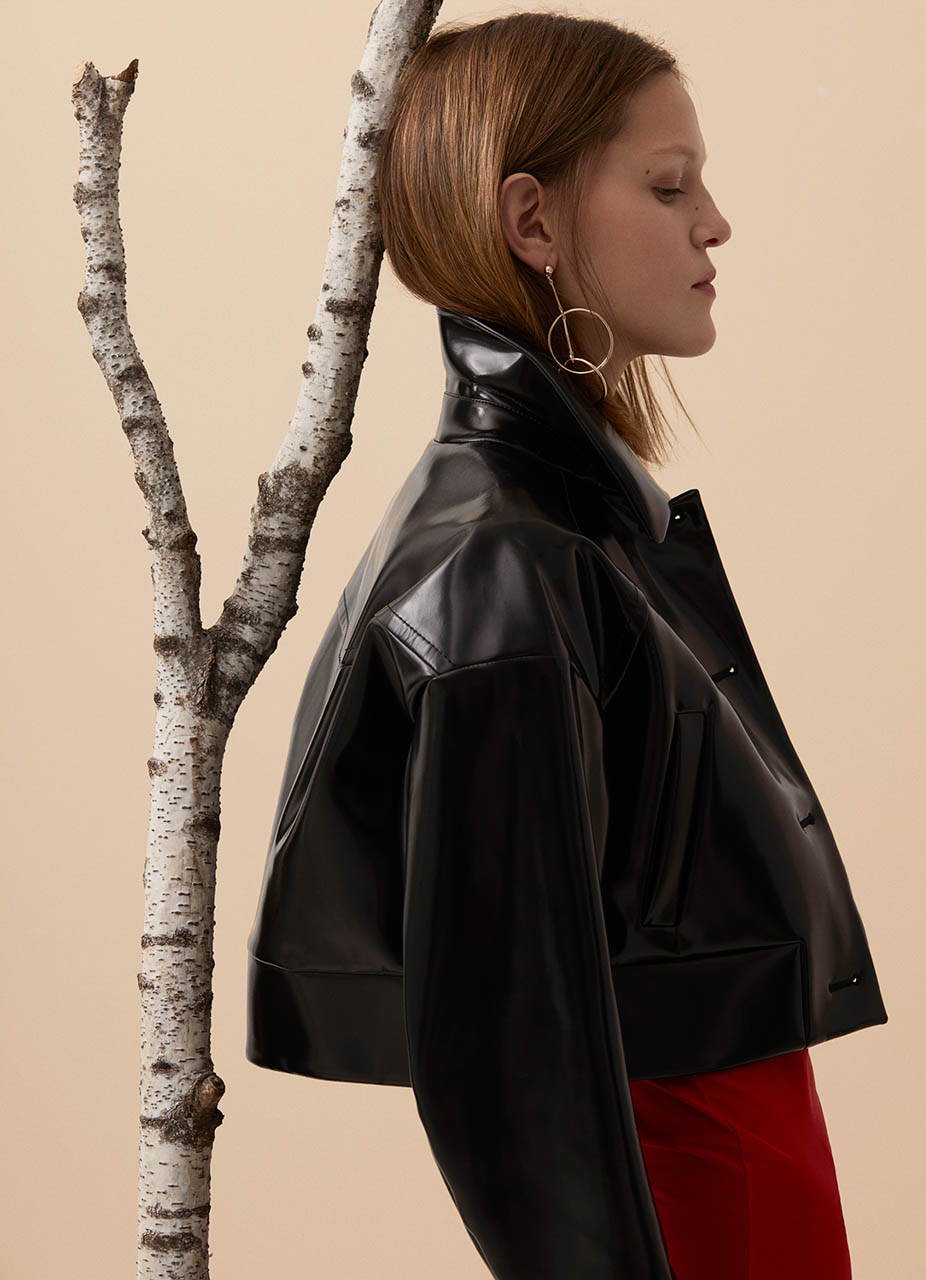 Love Intensely — Jacket Miu Miu Turtleneck Issey Miyake Earrings Asos