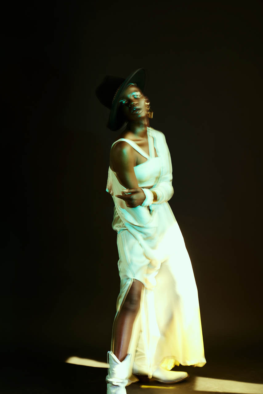 Time Unseen — Bralette, Dress, Boots & Hat Nicholas K Jewelry Laruicci