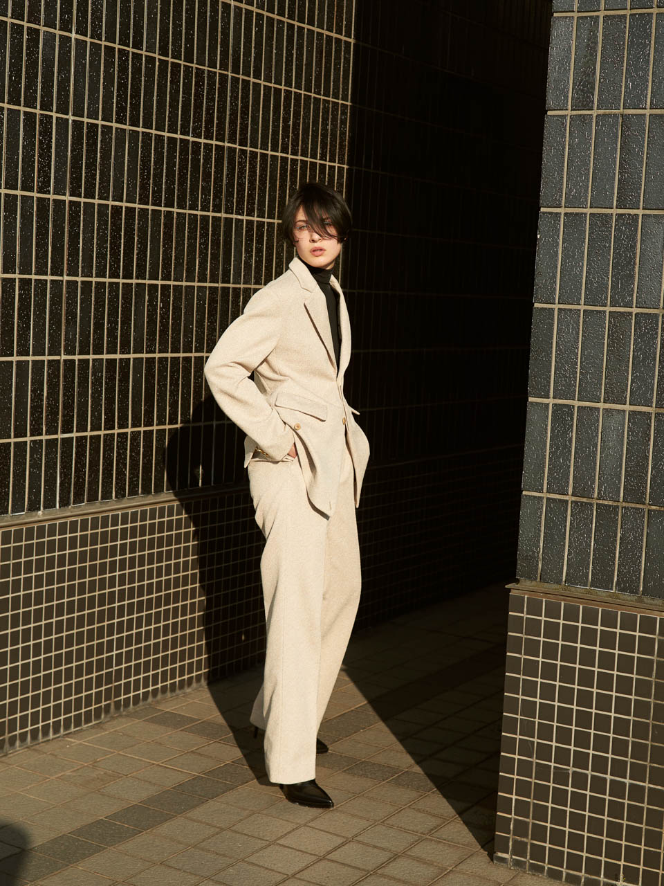 Eline — Jacket & Trousers Fumika Uchida Boots John Lawrence Sullivan