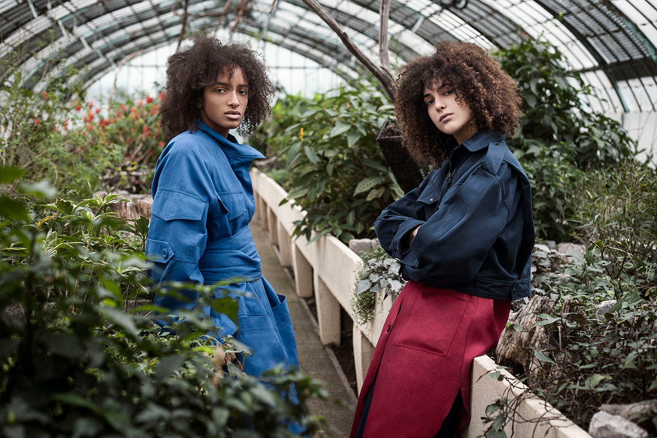 Unlimited Greenery — Left: Coat & Belt Marni / Right: Jacket Kenzo Jacket Forte Forte