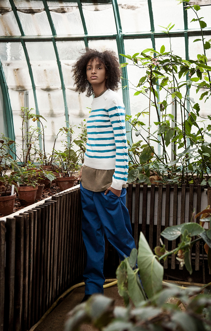 Unlimited Greenery — Jumper Barrie T-shirt Huber Egloff Trousers Koché